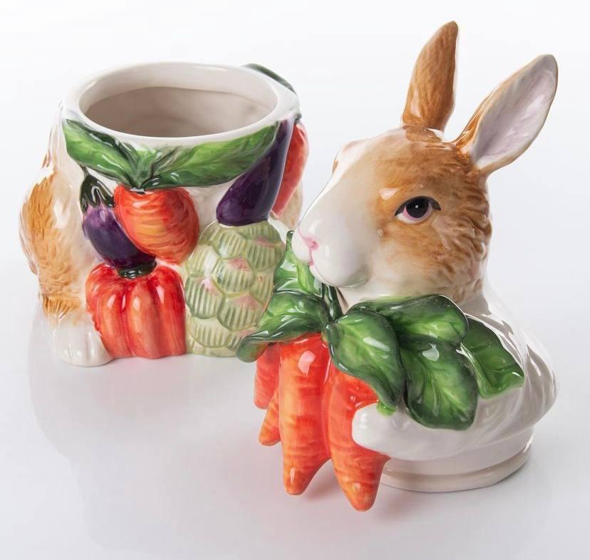 Цукерниця Кролик 59-1011. Пасхальний посуд, декор, фото 1