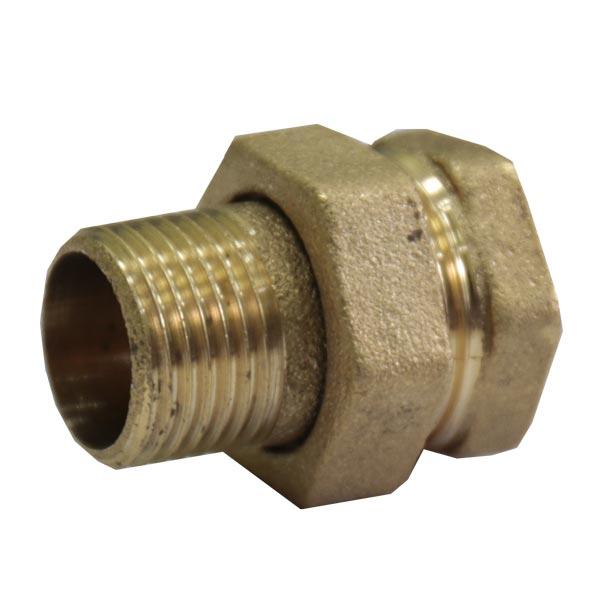 Зганяння-американка UKRAINE 1/2'' прямий, латунь