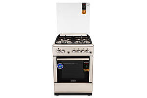 Плита ARDESTO комбі, 64л, 60x60см, конвекція, чавун, підсвічування, форсунки LPG (підключення газового балона), знімні