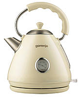 Електрочайник Gorenje 1.7л, пластик, бежевий Baumar - Порадуй Себе