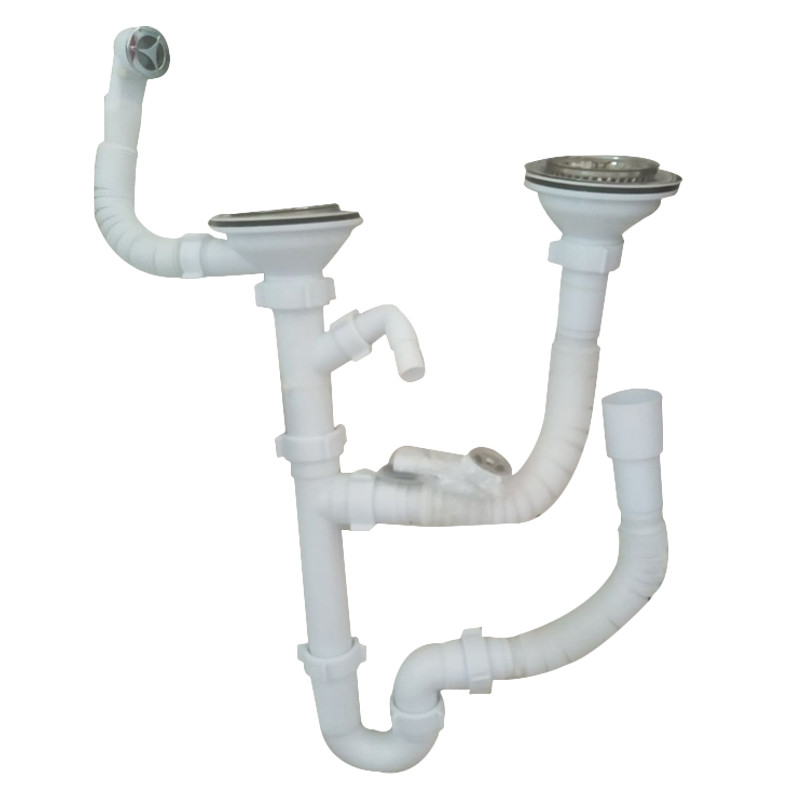 Cифон АНІ-ПЛАСТ Ані для кухні 2-ої з підкл. до пральної машини 3 1/2"*40 (D6115S), фото 1