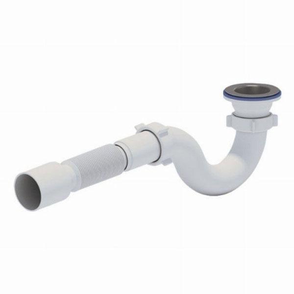 Сифон АНІ-ПЛАСТ Ані для душового піддону 1-1/2", з гнучкою трубою d40/50, труб40/50 (E116), фото 1