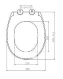 Сидіння для унітазу Bakimay GENESIS soft close 0401, фото 3