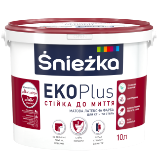 Фарба ЕкоПЛЮС 10л/13,7 кг Снежка