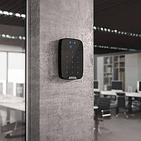 Бездротова сенсорна клавіатура Ajax Keypad Plus, jeweller, бездротовий, чорний (26077.83.BL1) Baumar - Порадуй Себе