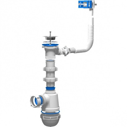Сифон АНІ-ПЛАСТ для кухні Ані Грот 1-1/2", d 40 (А0140), фото 1