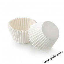 Паперові форми для цукерок 30х24 мм (100 шт.) білі