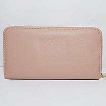 Жіночий гаманець на блискавці колір пудра К24, фото 2