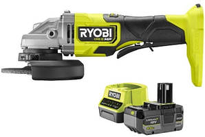 Шліфмашина кутова акумуляторна Ryobi ONE+ НР RAG18X-1C40S 125мм 18В 1х4А·год 9200об·хв 2.1кг сумка Baumar - Порадуй Себе