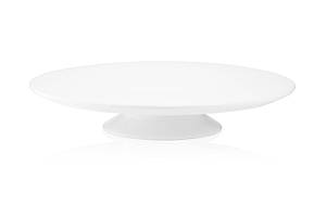 ARDESTO Блюдо для торта Imola, 30см, порцеляна, білий Baumar - Порадуй Себе