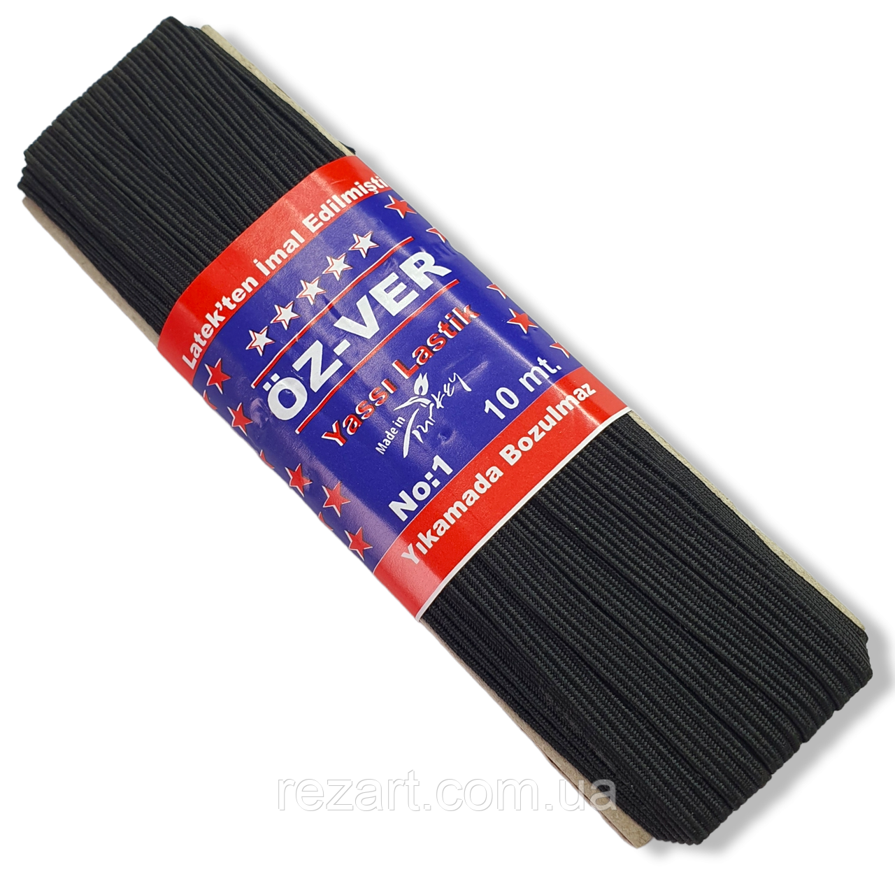 Резинка бельевая 7 мм, 10м " OZ-VER " производитель Турция. цвет чёрный - фото 2 - id-p1760035860