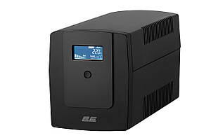 Джерело безперебійного живлення 2E DD1200, 1200VA/720W, LCD, USB, 3xSchuko Baumar - Порадуй Себе