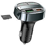 Адаптер автомобільний HOCO E70 2 USB, Type-C, QC, 30 W, чорний, фото 3
