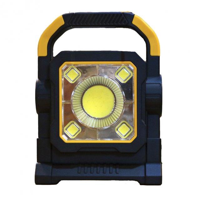 Ліхтар кемпінговий TORCH HC 7078 8286 із сонячною панеллю, чорно-жовтий