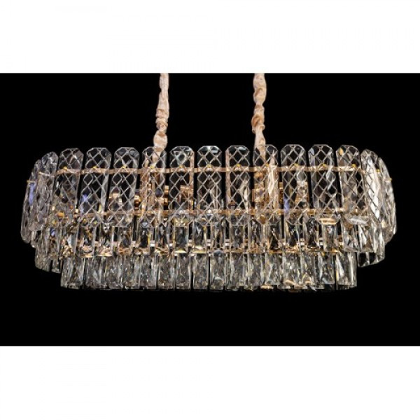 Кришталева люстра в золоті 80*30 Linisoln 209/800*300R, фото 1