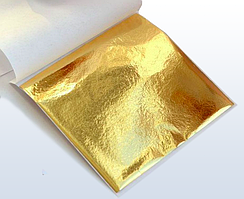 Дзеркальна поталь золото 585, 25 аркушів, 8,5 на 8,5 см
