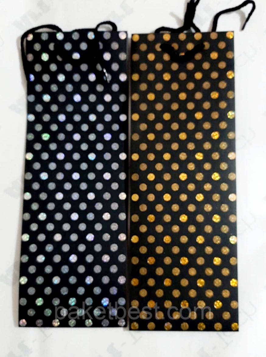 Пакет подарунковий під пляшку(12,5х36х8,5см)