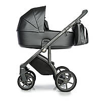 Дитяча коляска 2 в 1 Roan Bass Next Perl Dark Grey (Екошкіра)