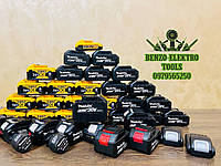 Акумуляторні батареї та зарядні пристрої Makita / DeWALT / BOSCH (12V, 8V, 21V, 24V, 36V) 1-9Ah