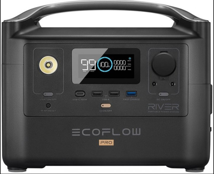 Зарядная станция EcoFlow River Pro (720 Вт·ч / 600 Вт) - фото 1 - id-p1760061548