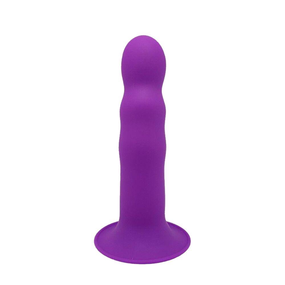 Ділдо з присоском Adrien Lastic Hitsens 3 Purple, відмінно для страпона, діаметр 4,1 см, довжина 18,2 см, фото 1