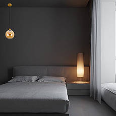 Скляний підвіс 20см куля (916-10F-1 BRZ+BR), фото 4