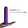 Ділдо з вібрацією Adrien Lastic Hitsens 3 Purple, відмінно для страпона, діаметр 4см, довжина 18,2 см, фото 4