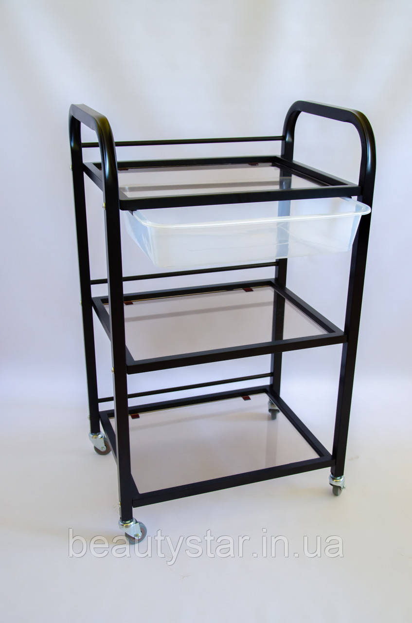 Візки косметологічні з висувним лотком візок для косметолога столик для нарощування вій LV-S8-I_b, фото 1