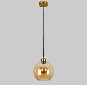 Скляний підвіс 20см куля (916-10F-1 BRZ+BR), фото 1