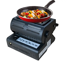 Портативний газовий обігрівач/плита одноконфорочна (для приготування їжі) YC-808B, Похідна піч, фото 3