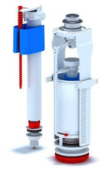 Набір з нижнім підведенням АНІ-ПЛАСТ 1/2" хромована кнопка (WC8510С)