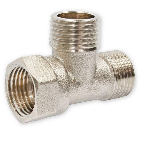 Трійник SF 1" внн перехідний нікельований, фото 1