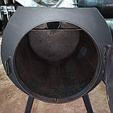Піч опалювальна дров'яна ПД-60, економ, стандартна версія, б/в метал 4 мм, фото 2