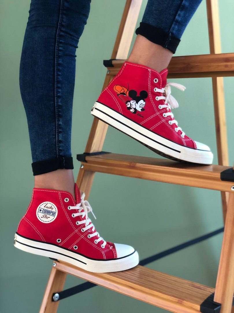 Converse All Star High Red Mickey Mouse ID