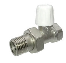 Кран радіаторний SANTAN прямий 1/2" ВН із накидною гайкою під ключ, фото 1