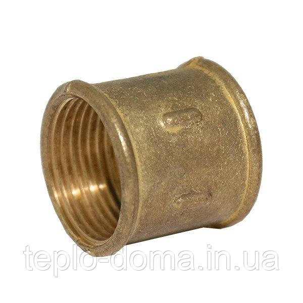 Муфта UKRAINE 1/2", латунь