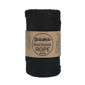 Еко шнур Shikimiki Rope 2 mm, колір Чорний