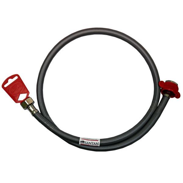 Шланг для води SANTAN антикорозія 1/2''х1/2'', 30 см, Г-Г, фото 1