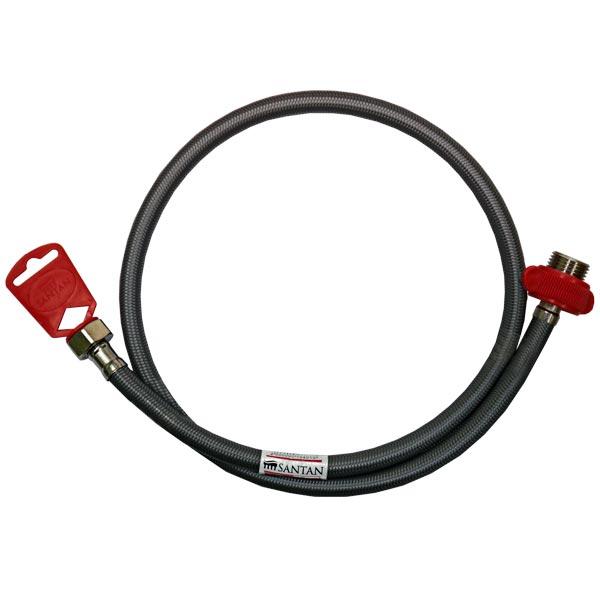 Шланг для води SANTAN антикорозія 1/2''х1/2'', 120 см, Г-Ш, фото 1