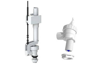 Клапан для унітазу 1/2&#39;&#39; нижнє підведення, пластик KK POL ZND PP (Польща)