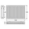 Радіатор сталевий Aquavita 22 500х1600 з кріпленням, фото 2