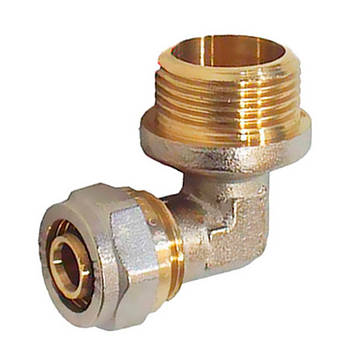 Кут із зовнішнім різьбленням з проточкою WIANGI 20х1/2"