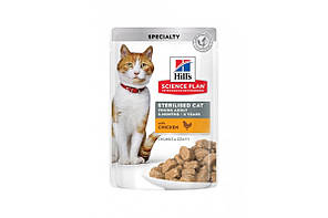 Пауч Hills Science Plan Young Adult Sterilised для стерилізованих кішок з куркою 85г - 12 шт 1 уп