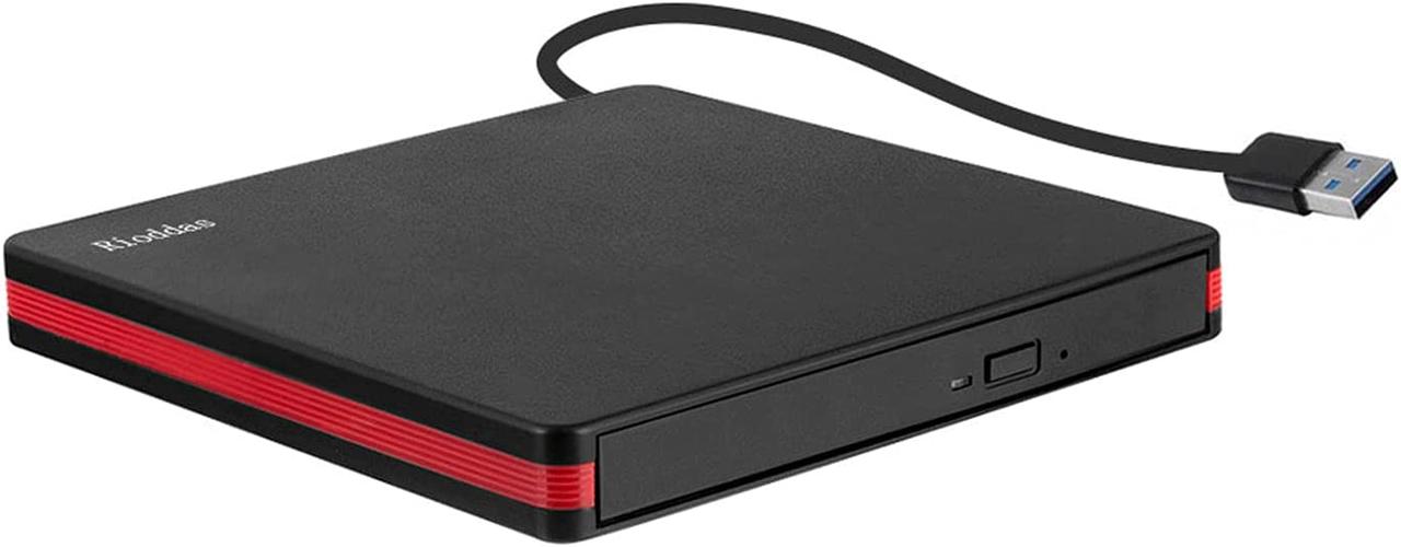 Наружный привод компакт-дисков Rioddas BT669, портативный привод CD/DVD +/-RW USB 3.0 - фото 1 - id-p1760092083