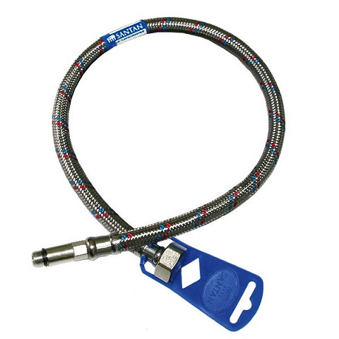 Шланг для води SANTAN Flex-water М10х1/2", 50 см, Г-ДШ, фото 1