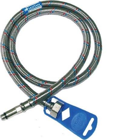 Шланг для води SANTAN Flex-water М10х1/2", 100 см, Г-ДШ, фото 1