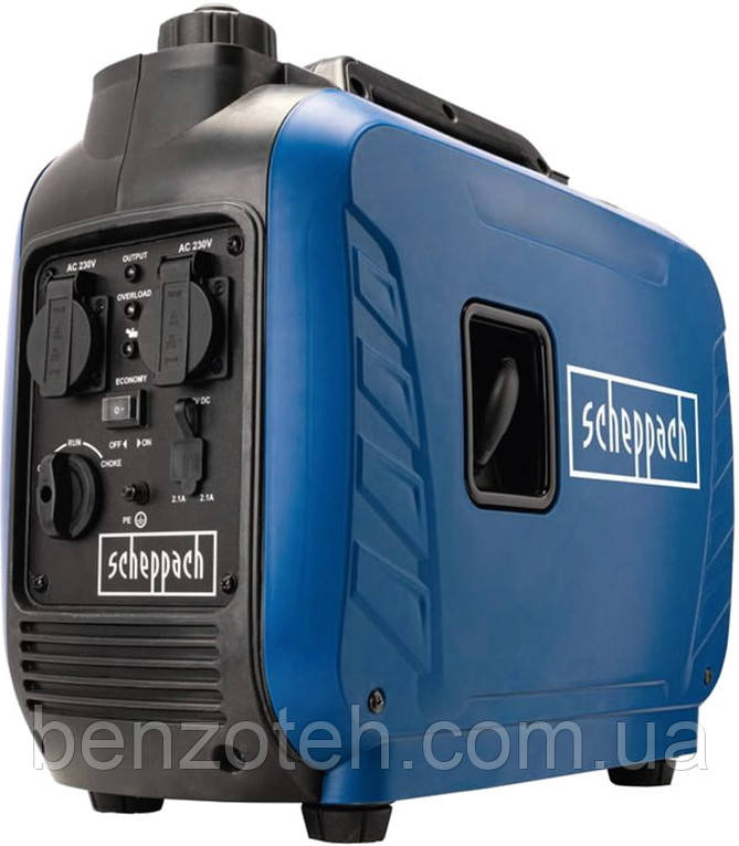 Генератор бензиновий інверторний Scheppach SG 2500i потужністю 1.6/2 кВт, фото 1