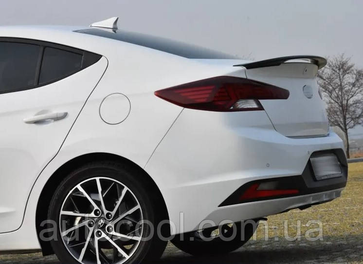 Спойлер кришки багажника (лип спойлер, сабля) для Hyundai Elantra 2019+ г.в. Хюндай Елантра