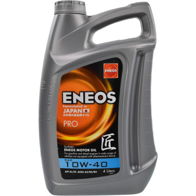 Моторное Масло ENEOS PRO 10W-40 4л (EU0040301N) — Купить Недорого на ...