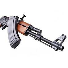 Автомат Калашников якісний потужний ігровий металевий металевий пластикові 6 мм кульки